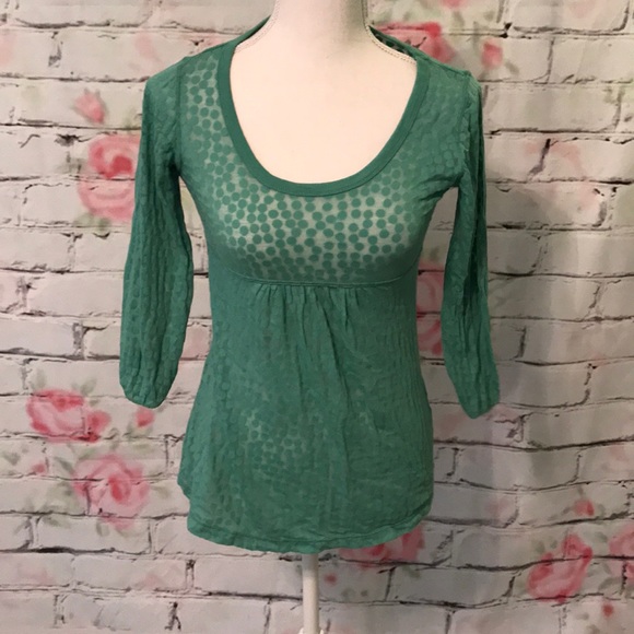 Aeropostale semi sheer babydoll top - Picture 2 of 3